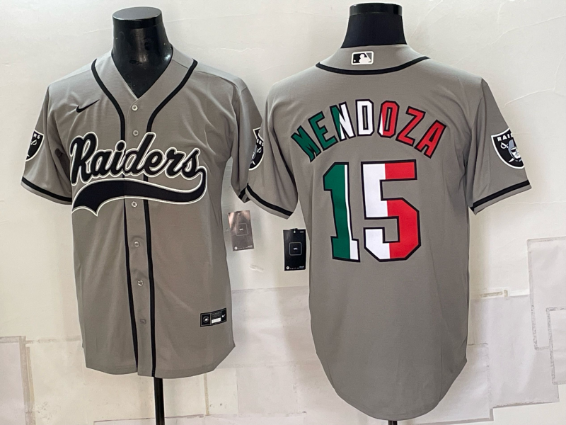 Men 2026 Oakland Raiders #15 Mendoza black Nike Limited NFL Jersey 093001->oakland raiders->NFL Jersey